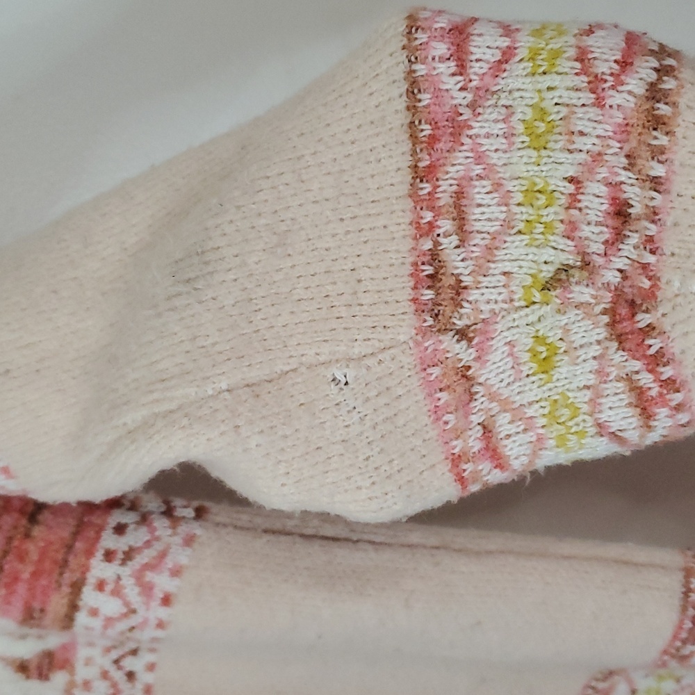 Anthropologie Aimee Alpaca Pullover Sweater Pompom Size Small Longer Length Pink - Picture 12 of 14